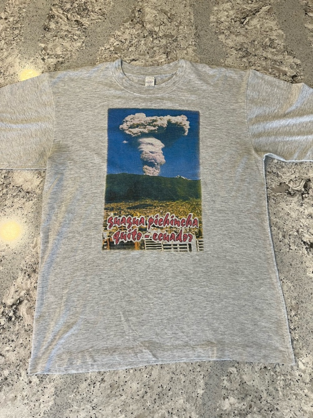 Vintage 1999 Ecuador Volcanic Eruption Tee